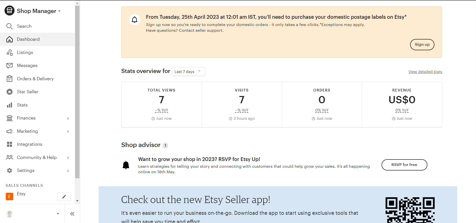 Etsy Seller Account Management Service